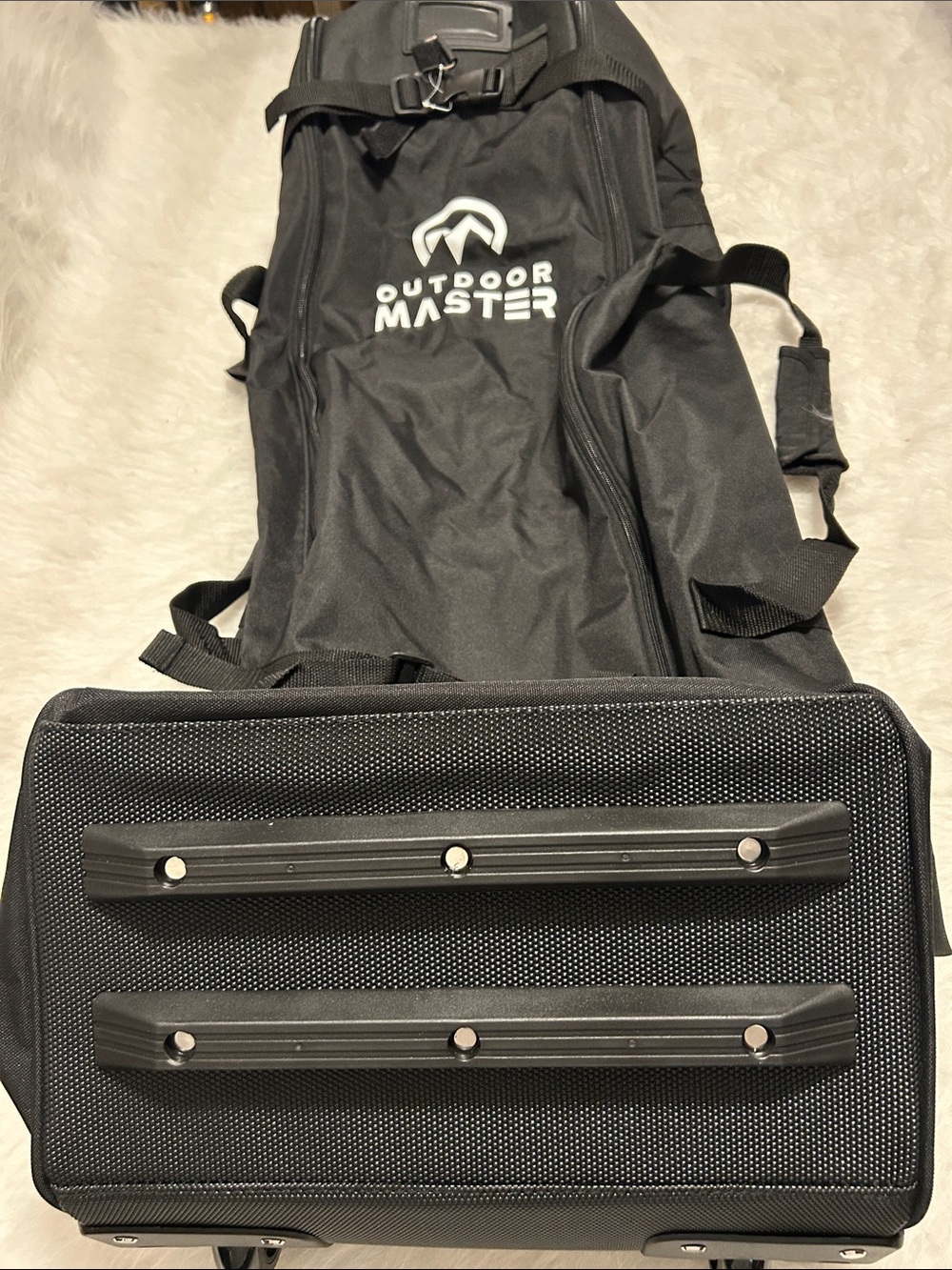 Outdoor Master Black Rolling Golf Travel Bag